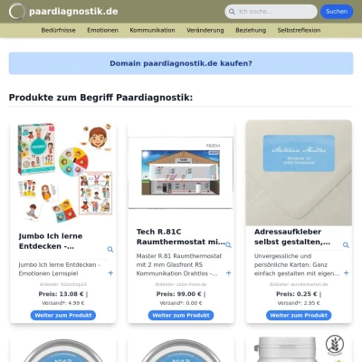 Screenshot paardiagnostik.de