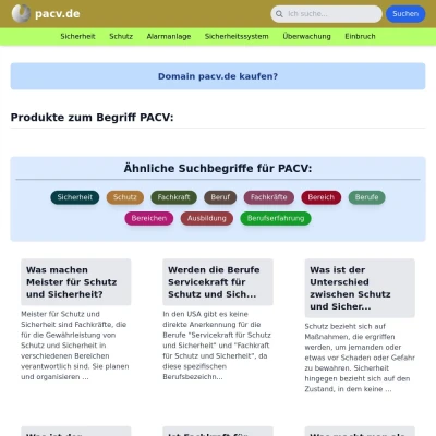 Screenshot pacv.de