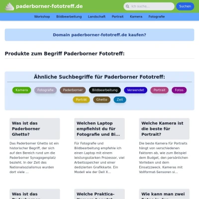 Screenshot paderborner-fototreff.de