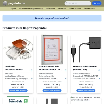 Screenshot pageinfo.de