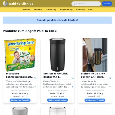 Screenshot paid-to-click.de