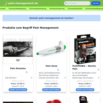 Screenshot pain-management.de