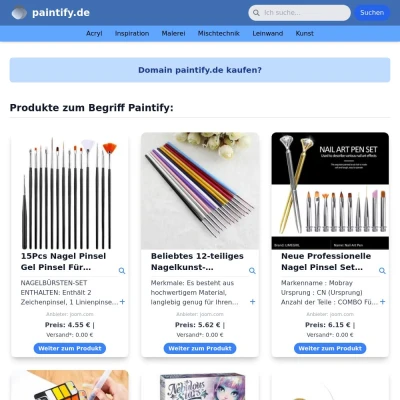 Screenshot paintify.de