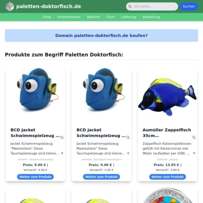 Screenshot paletten-doktorfisch.de