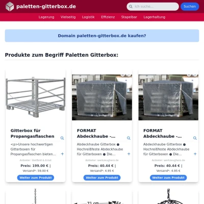 Screenshot paletten-gitterbox.de