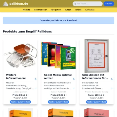 Screenshot pallidum.de