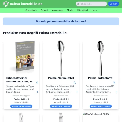 Screenshot palma-immobilie.de