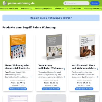 Screenshot palma-wohnung.de