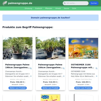 Screenshot palmengruppe.de