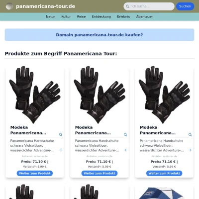 Screenshot panamericana-tour.de
