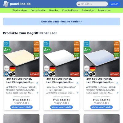 Screenshot panel-led.de