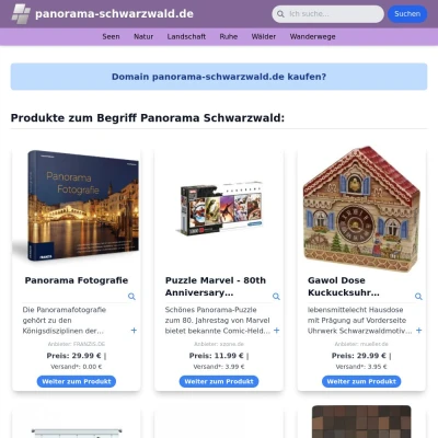Screenshot panorama-schwarzwald.de