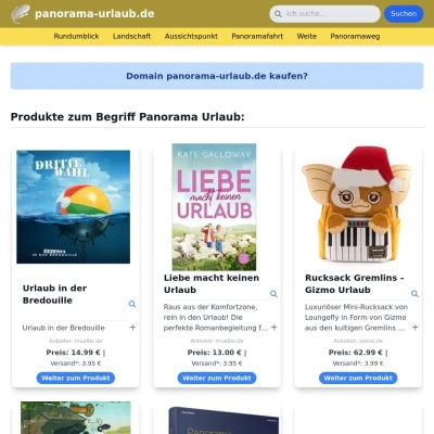 Screenshot panorama-urlaub.de