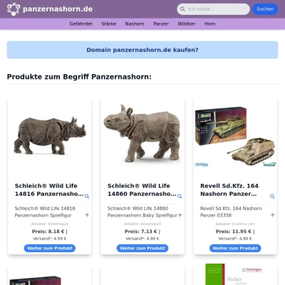 Screenshot panzernashorn.de