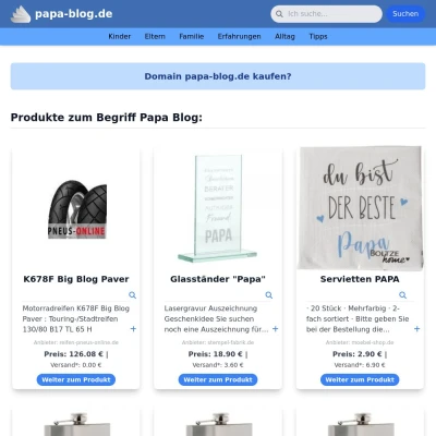 Screenshot papa-blog.de
