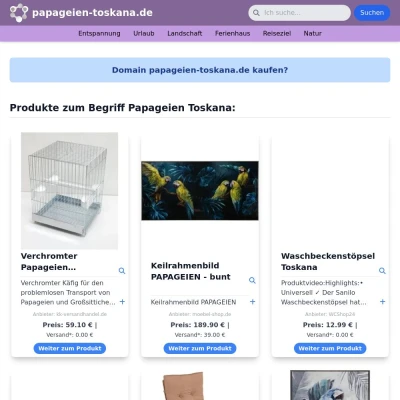 Screenshot papageien-toskana.de