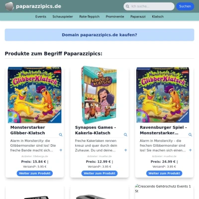 Screenshot paparazzipics.de