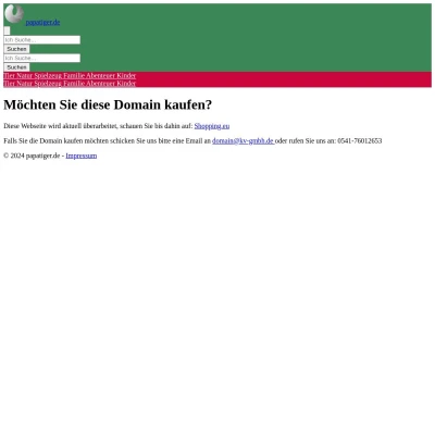 Screenshot papatiger.de
