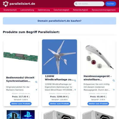 Screenshot parallelisiert.de