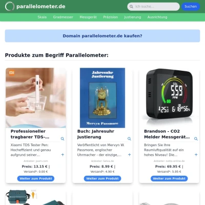Screenshot parallelometer.de