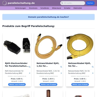 Screenshot parallelschaltung.de