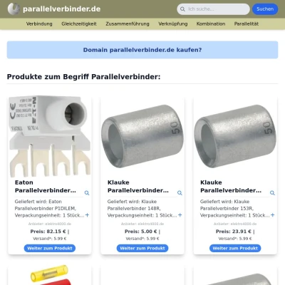 Screenshot parallelverbinder.de