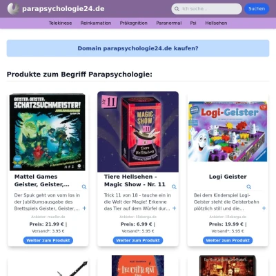 Screenshot parapsychologie24.de