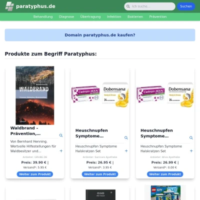 Screenshot paratyphus.de