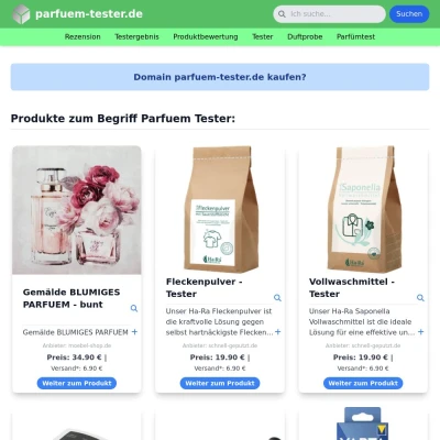 Screenshot parfuem-tester.de