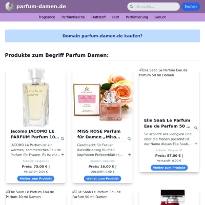 Screenshot parfum-damen.de