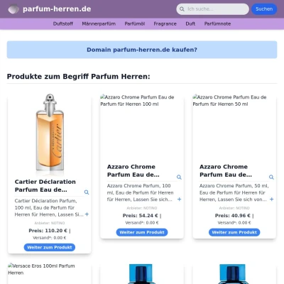 Screenshot parfum-herren.de