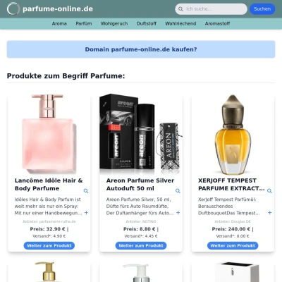 Screenshot parfume-online.de