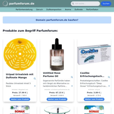Screenshot parfumforum.de