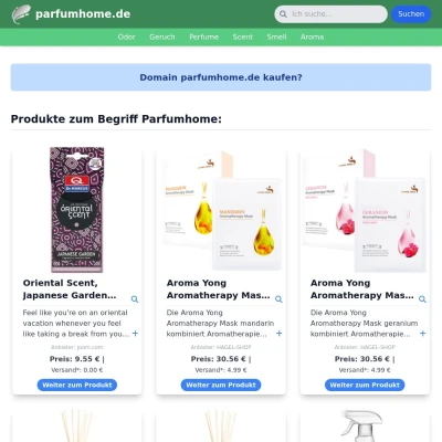 Screenshot parfumhome.de