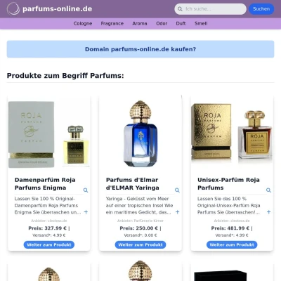 Screenshot parfums-online.de