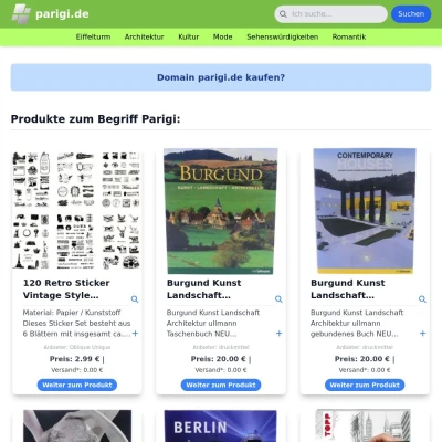 Screenshot parigi.de