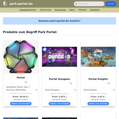 Screenshot park-portal.de