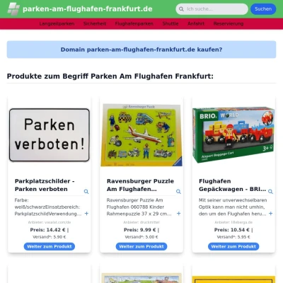 Screenshot parken-am-flughafen-frankfurt.de