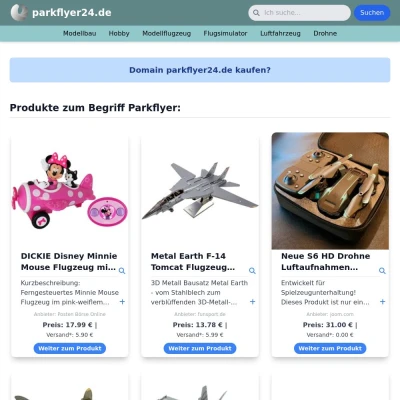 Screenshot parkflyer24.de