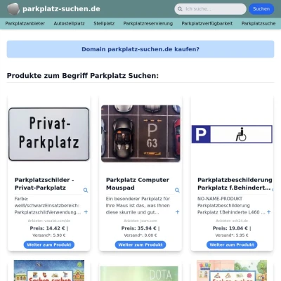 Screenshot parkplatz-suchen.de