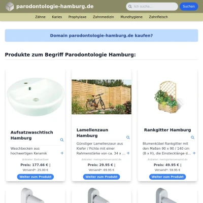 Screenshot parodontologie-hamburg.de