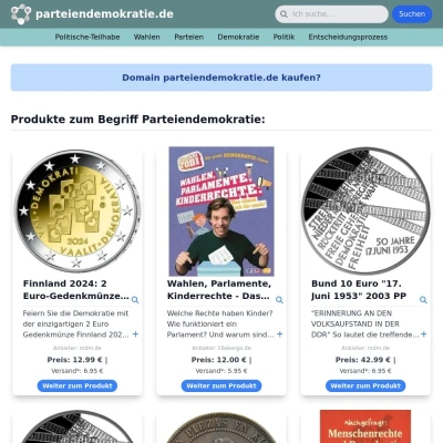 Screenshot parteiendemokratie.de