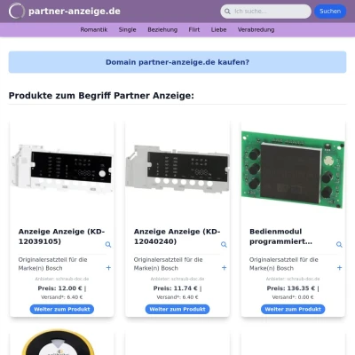 Screenshot partner-anzeige.de