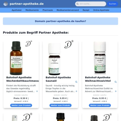 Screenshot partner-apotheke.de