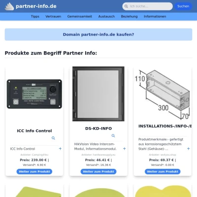 Screenshot partner-info.de