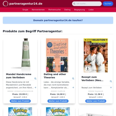 Screenshot partneragentur24.de