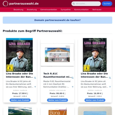 Screenshot partnerauswahl.de