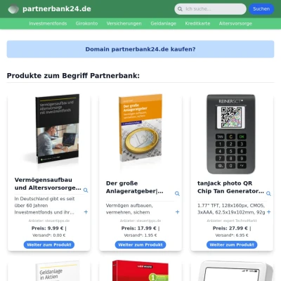 Screenshot partnerbank24.de