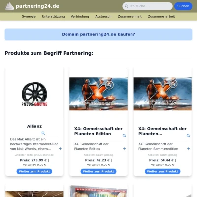 Screenshot partnering24.de
