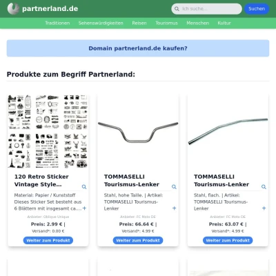 Screenshot partnerland.de